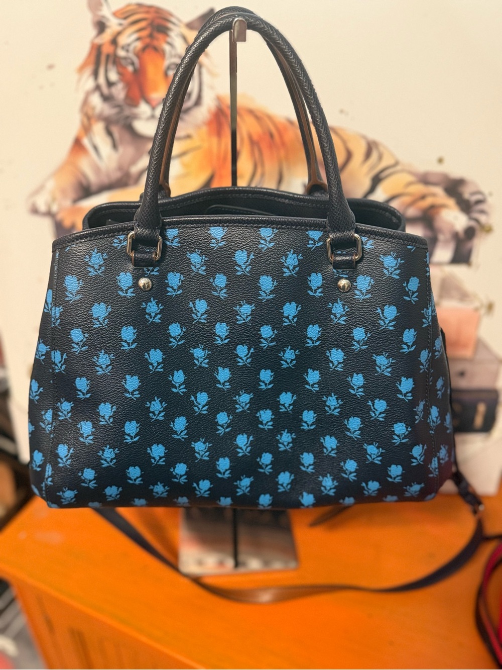 Coach Margot Carryall Satchel Badlands Floral Print EUC - Picture 4 of 12